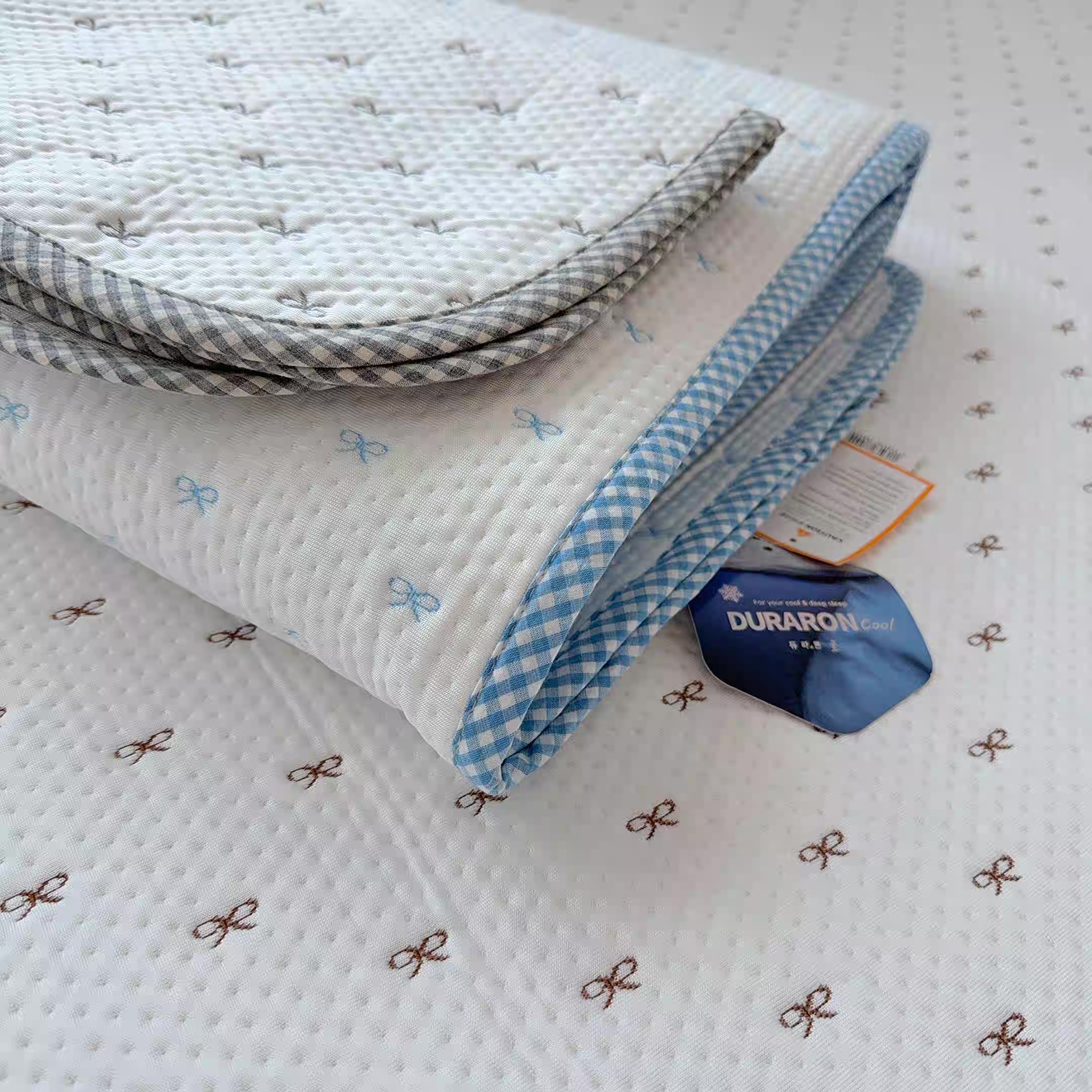 韓國製蝴蝶結涼感床墊