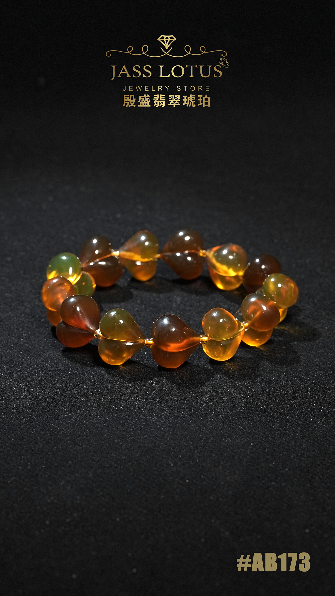 多寶立體心心手串