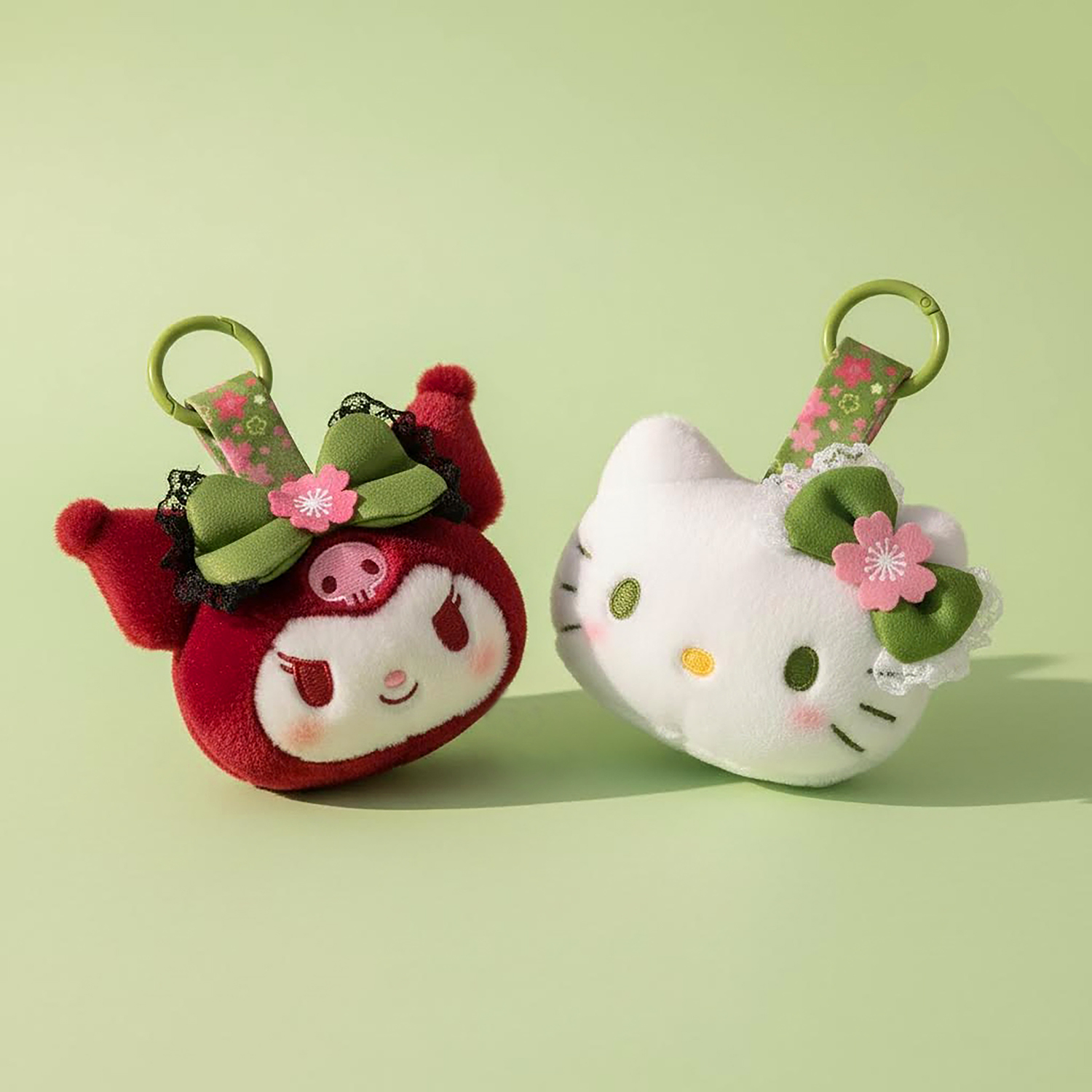 Sanrio - 抹茶袴系列公仔掛飾 (Hello Kitty大頭款)