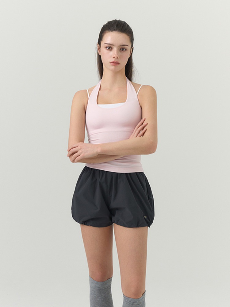 慵懶花瓣領Top 預購_Soft Halter Sleeveless by Grandeline