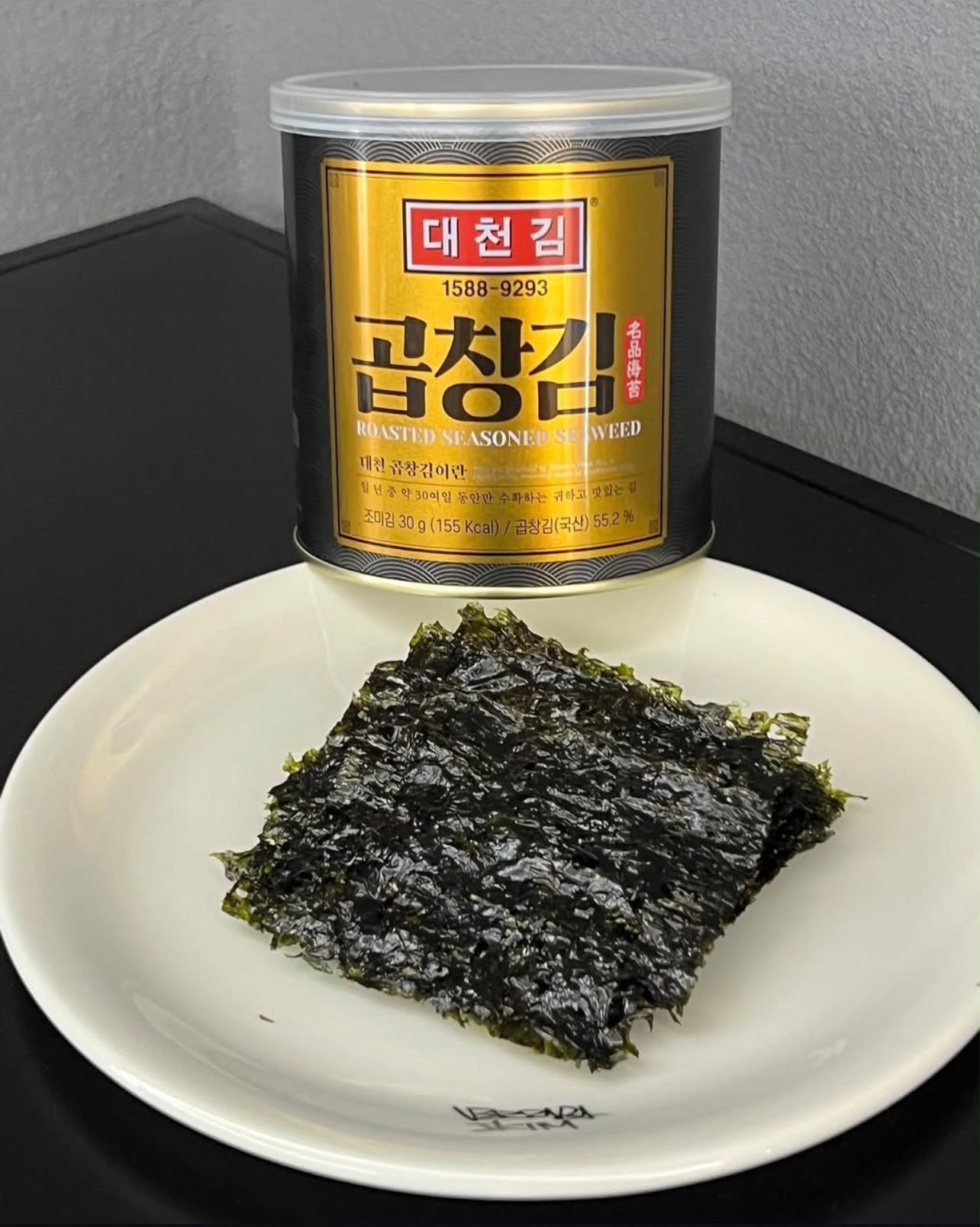 韓國品牌大川海苔（Daecheon Gim）罐裝調味海苔 30g