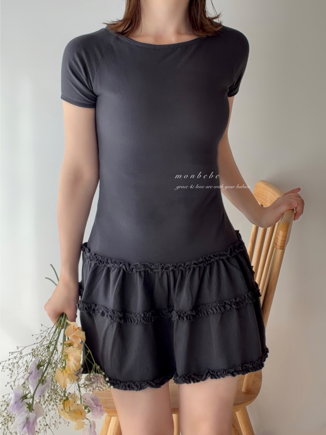 🇰🇷Monbebe包屁/裙 darkgray 親子