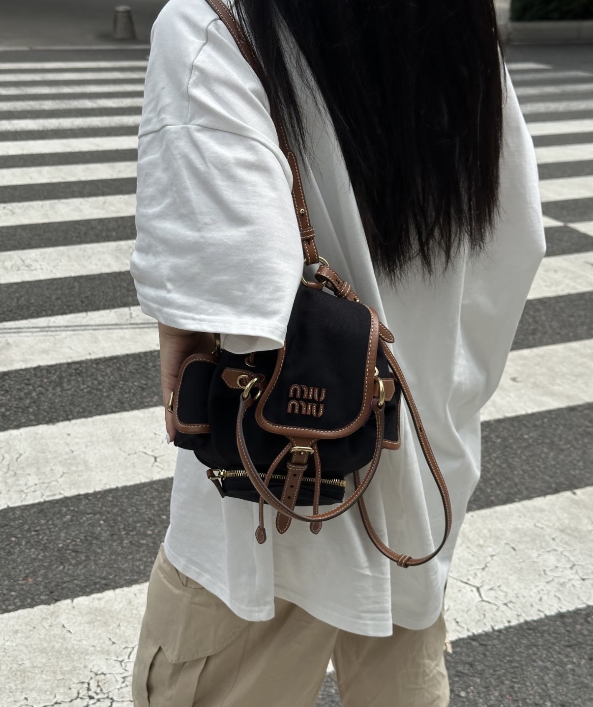 指定款式優惠✨訂貨🍒MIUMIU backpack  Size 22x18x11.5cm
