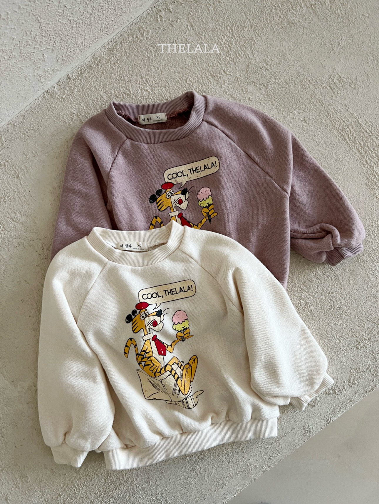 🌸預訂 韓國直送🌸🇰🇷THELALA兩色親子款老虎印花衛衣