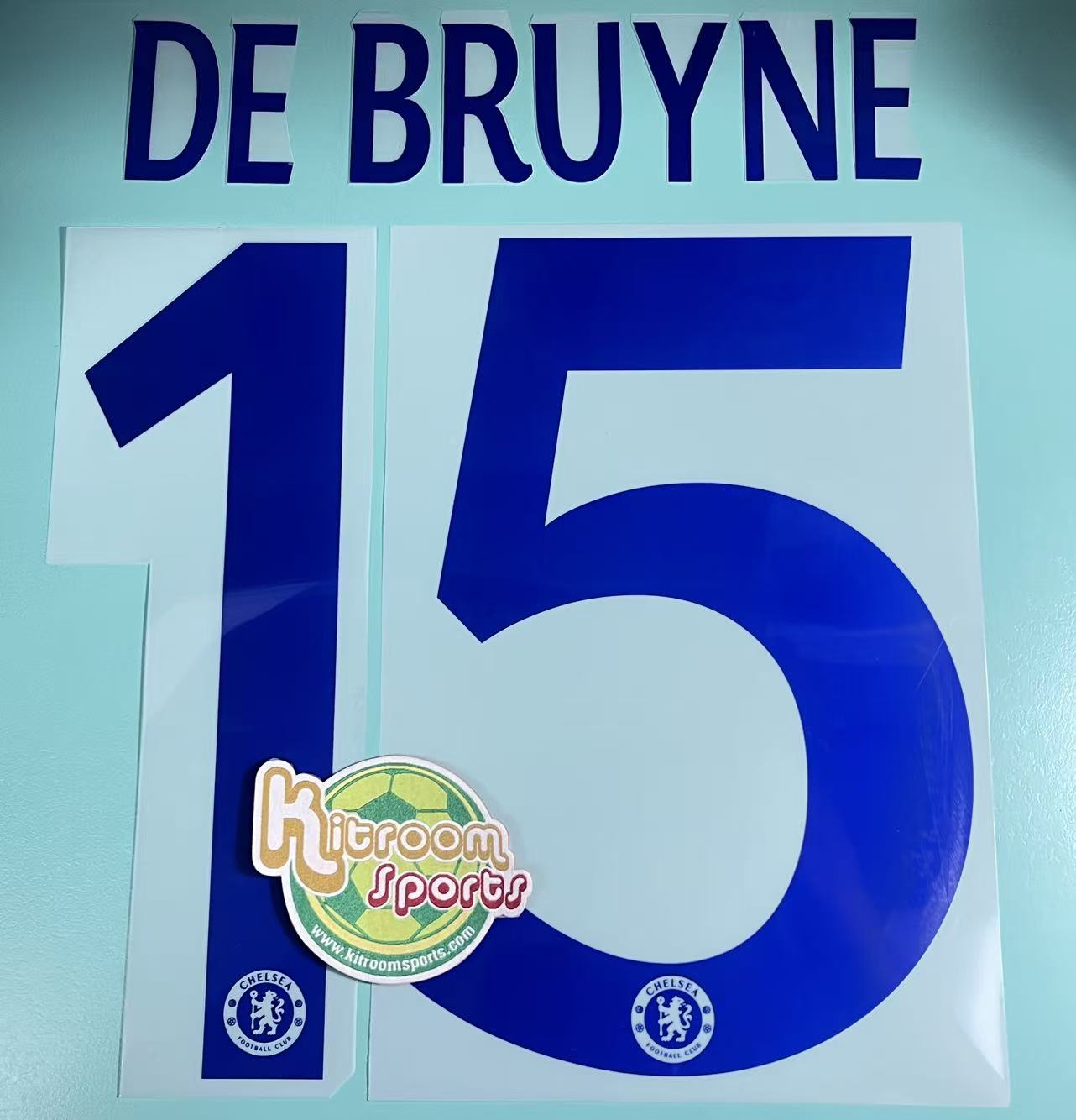 2013-14 Chelsea Away UCL Nameset #15 DE BRUYNE