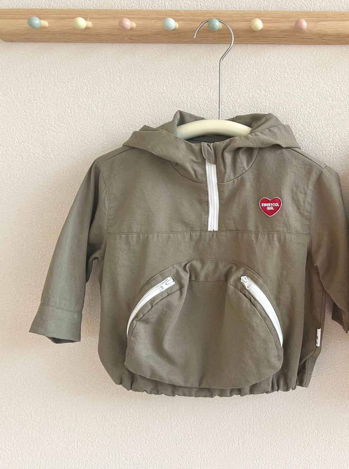 軍綠色連帽外套YZ15033