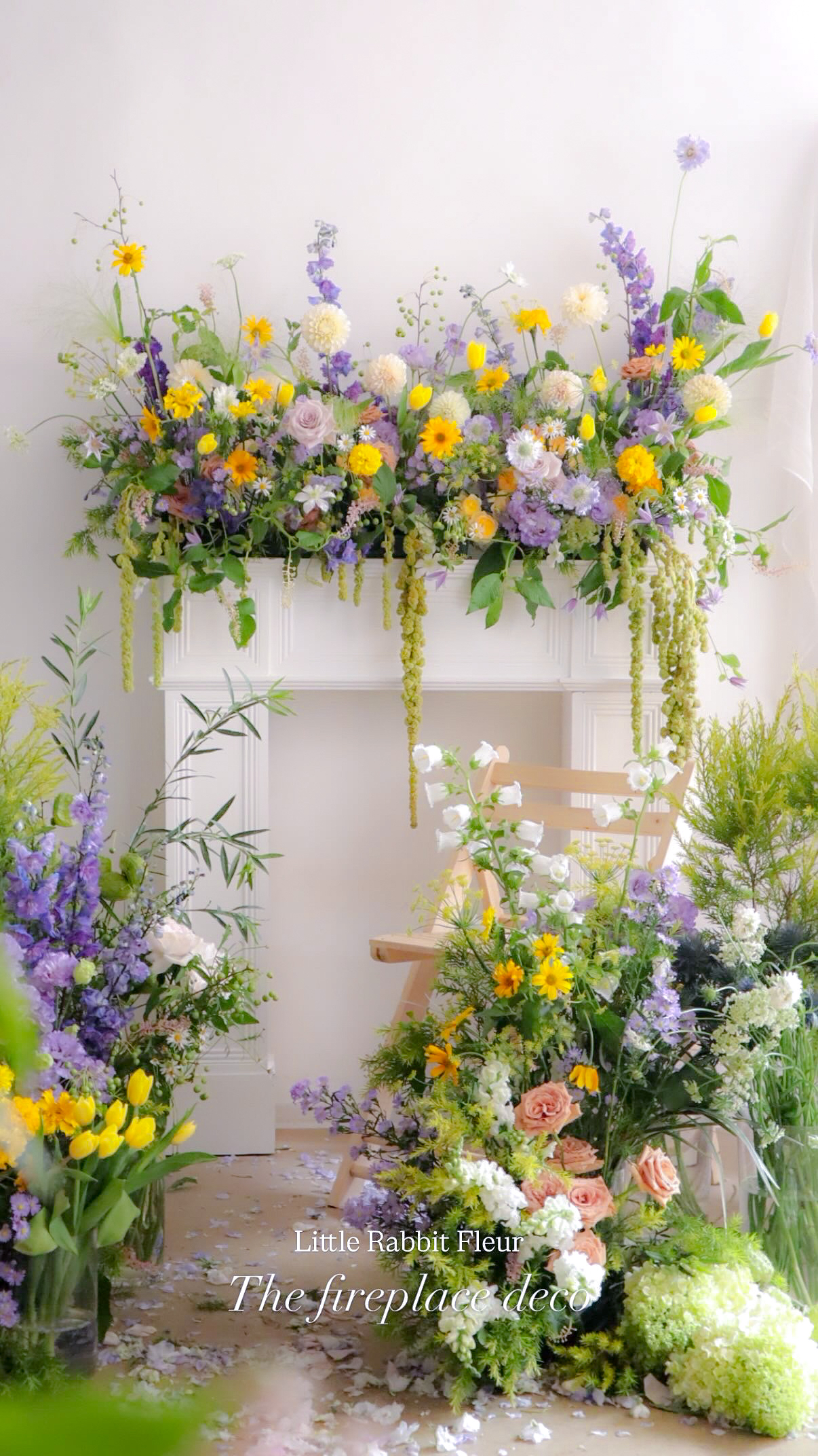 6月7號 （星期日）壁爐花藝佈置 fireplaces decoration 