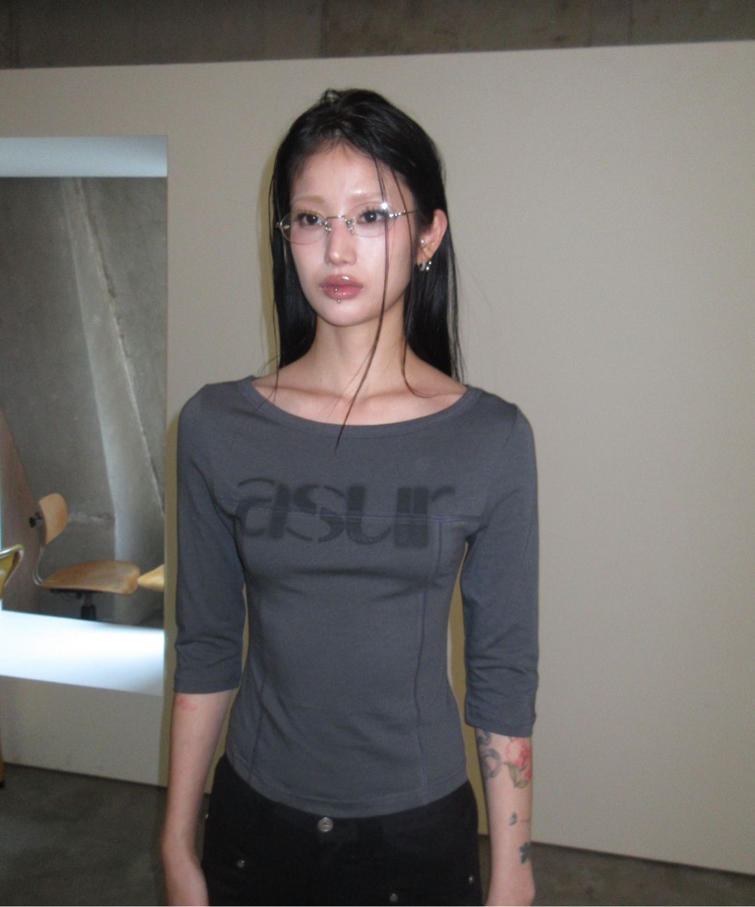 🇰🇷訂購｜asur 26SS｜Sewing boat neck sleeves 4色 