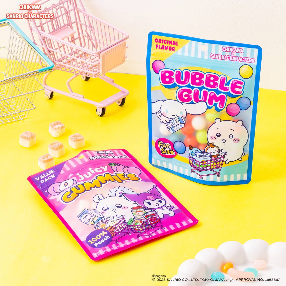 日本 Chiikawa x Sanrio characters 拉鍊袋 zip袋