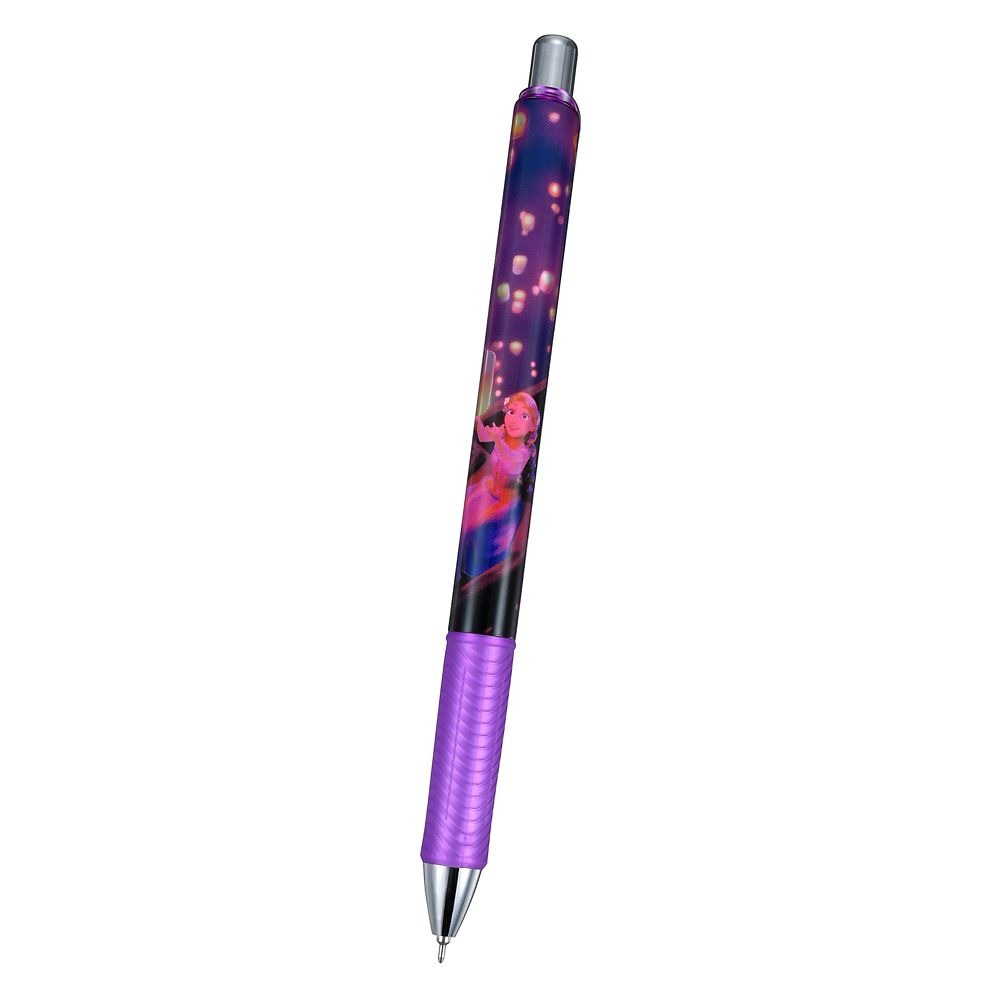 現貨｜【日本 Disney Store 限定】Rapunzel 長髮公主 日本製 Pentel EnerGel 0.5mm 黑色 啫喱筆 209008