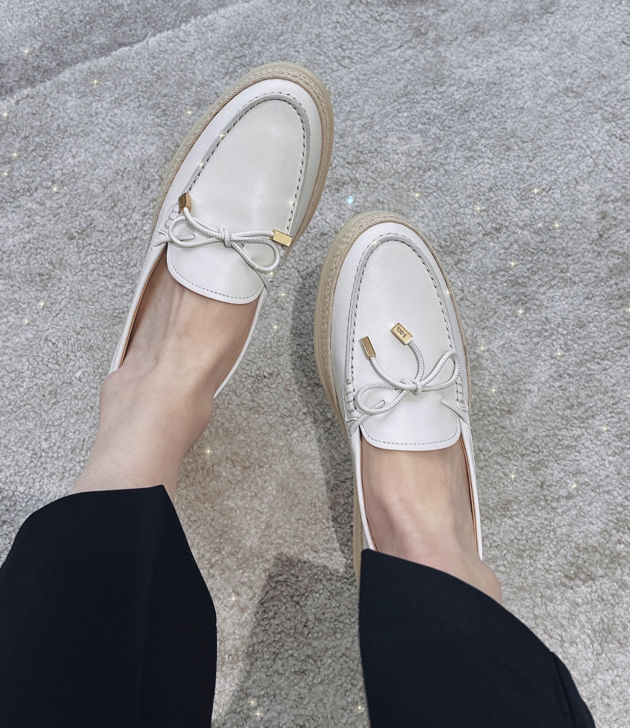 新款🆕訂貨📮 Tods 白色全皮 loafer Size 36/36.5/37/37.5/38/38.5/39/40