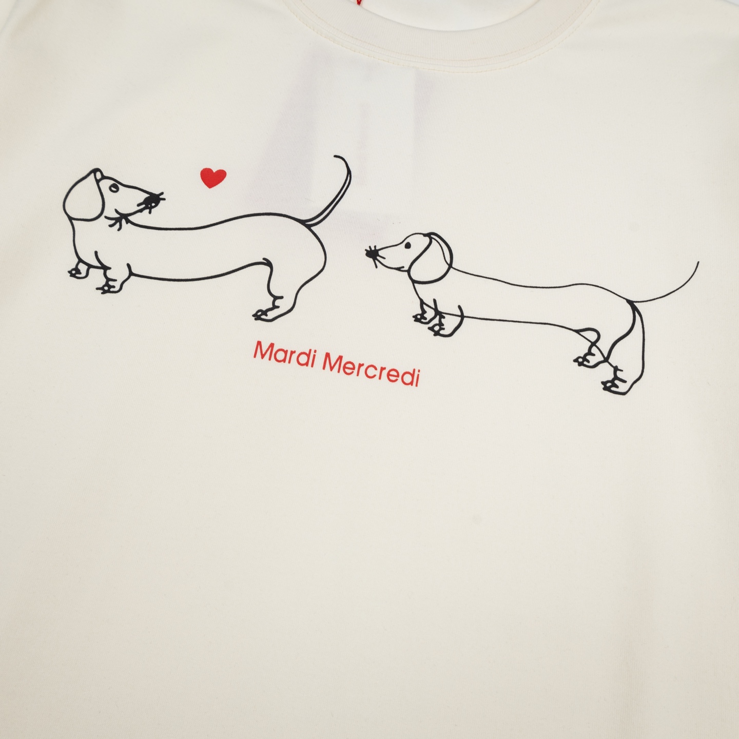 Mardi Mercredi Ddanji Twin Dachshund Graphic Tee