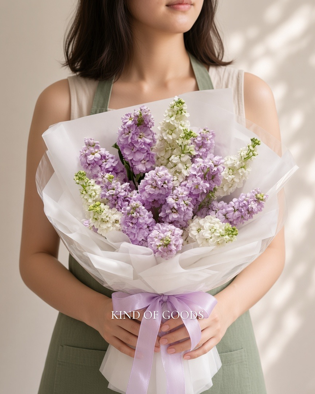 紫羅清香｜紫白紫羅蘭高雅花束