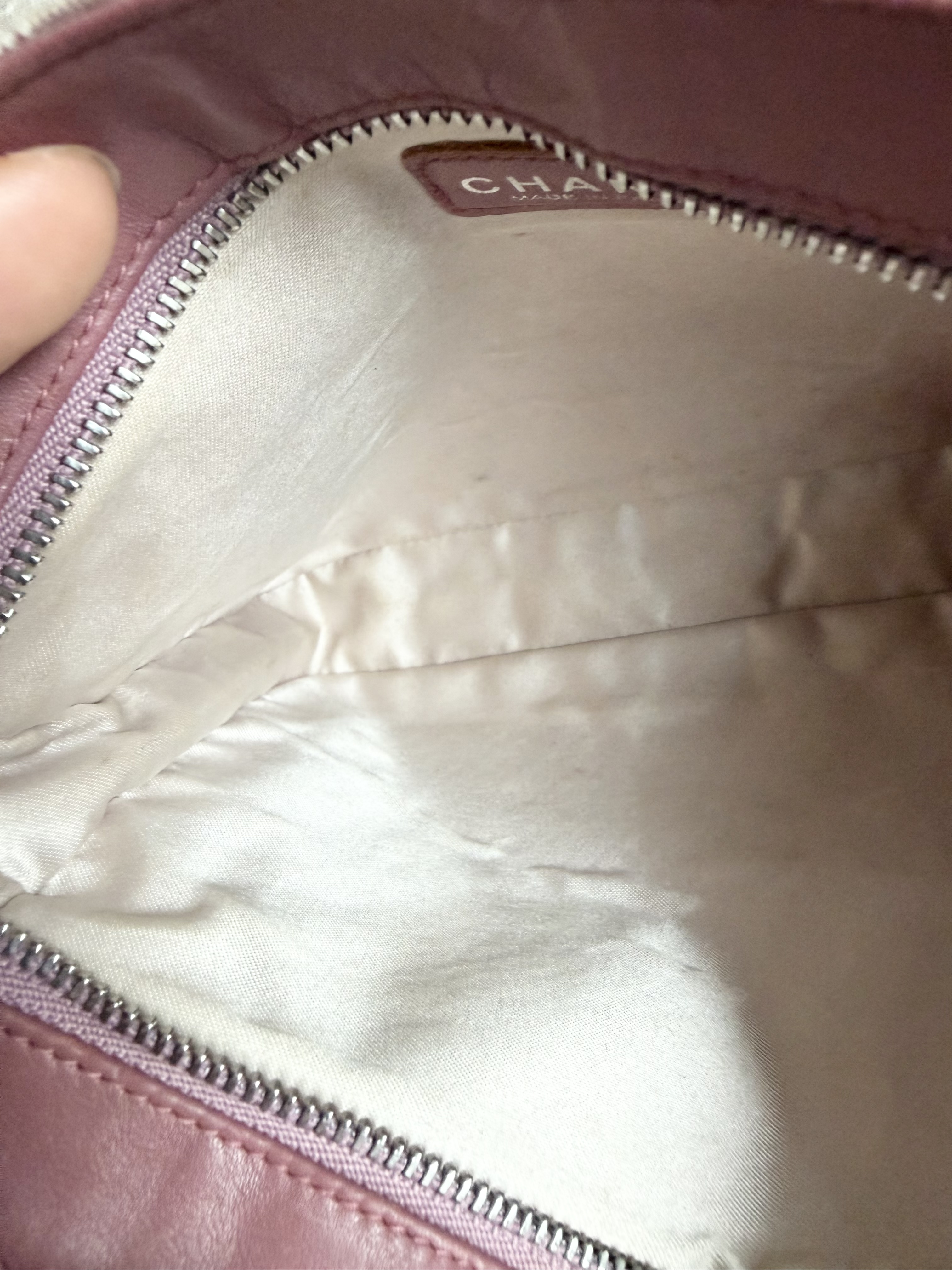 vintage chanel pink vanity bag 