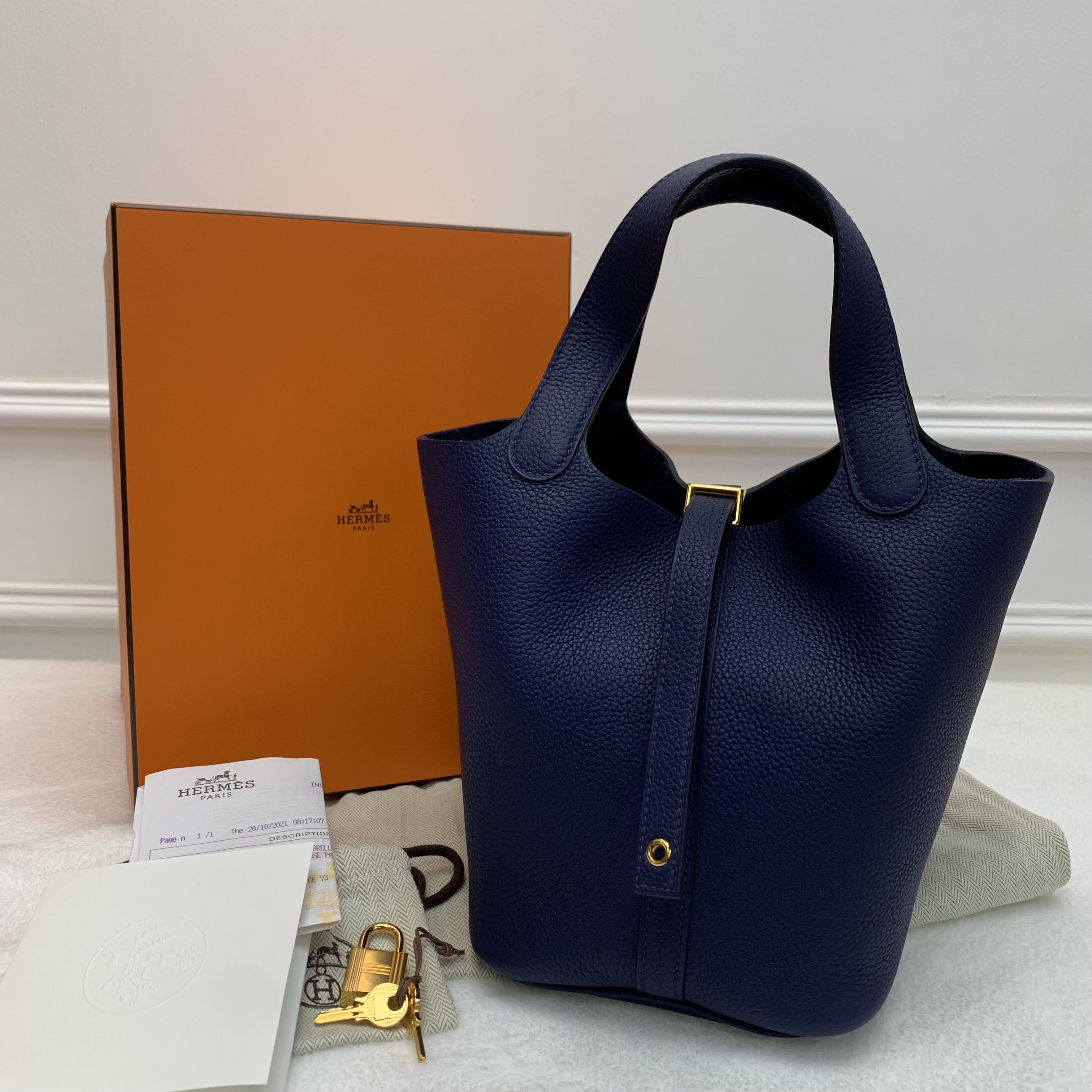 Full set熱賣尺寸💙Hermes P18藍寶石金扣