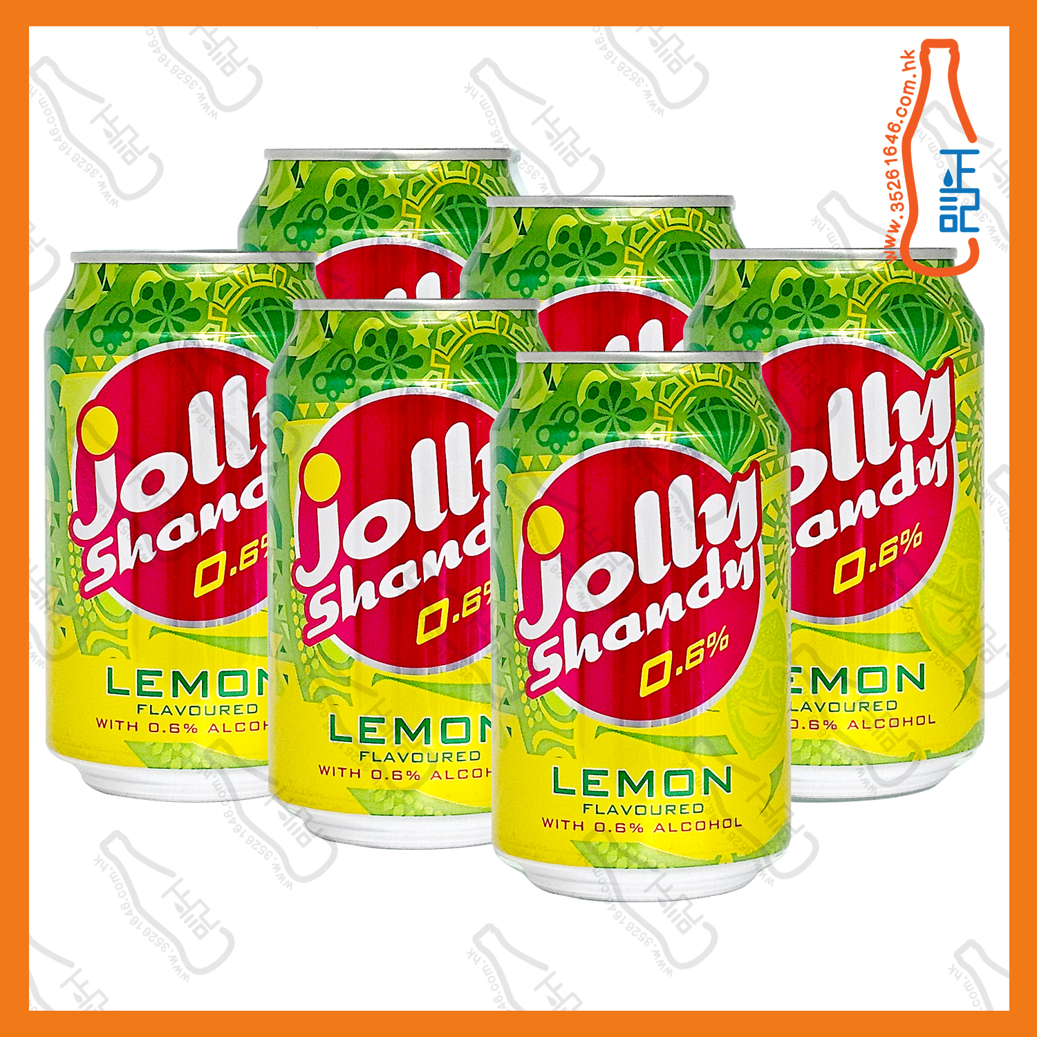 ==Jolly Shandy樂怡仙地 檸檬味 330ml x 6罐 / 份