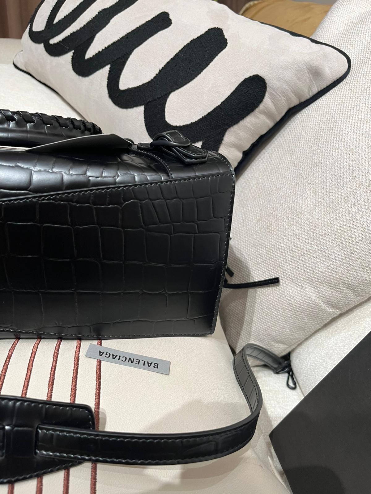 未使用品 BALENCIAGA Neo Classic City 2 way bag 黑色 So Black 638521 Crocodile Embossed Calfskin,100%Authentic, Unused未使用品 ✅Dust bag✅tap
