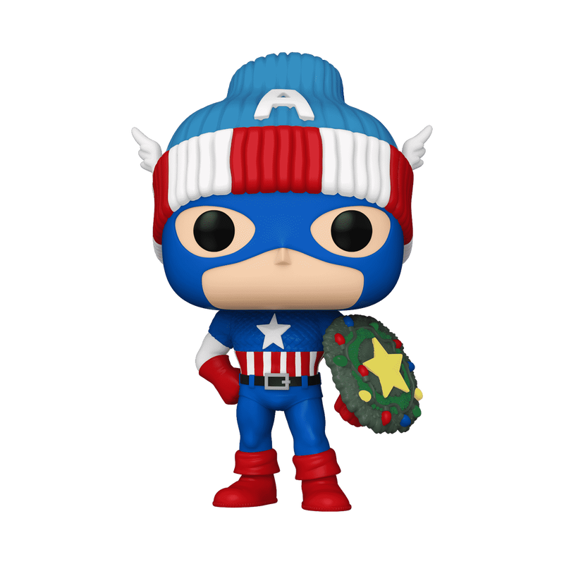 📦訂購 英國代購 Funko POP! Marvel Captain America with Wreath Shield Figure 美國隊長 模型