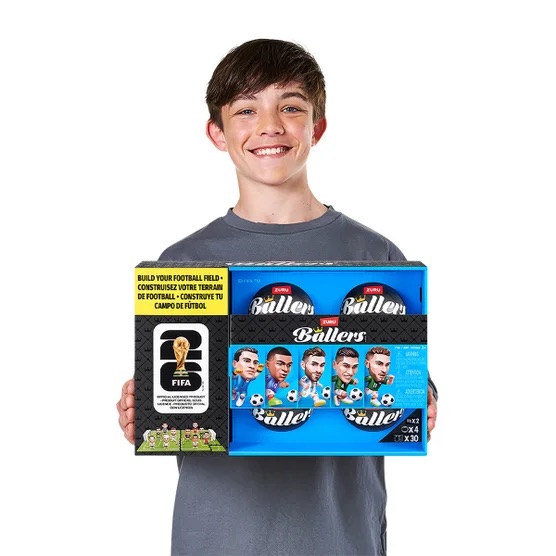 🏆 [2026世界盃限定] FIFA Ballers Figures 足球球星公仔盲盒 (4入) - 加拿大限定 Series 1 (美斯/麥巴比/卡尼)