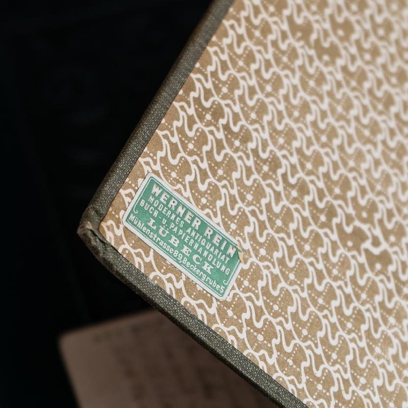 Antique Turn of 20th Century Rich Art Nouveau /Art Deco Graphic Franz Grillparzer's German Book Set of 2 (MW117)