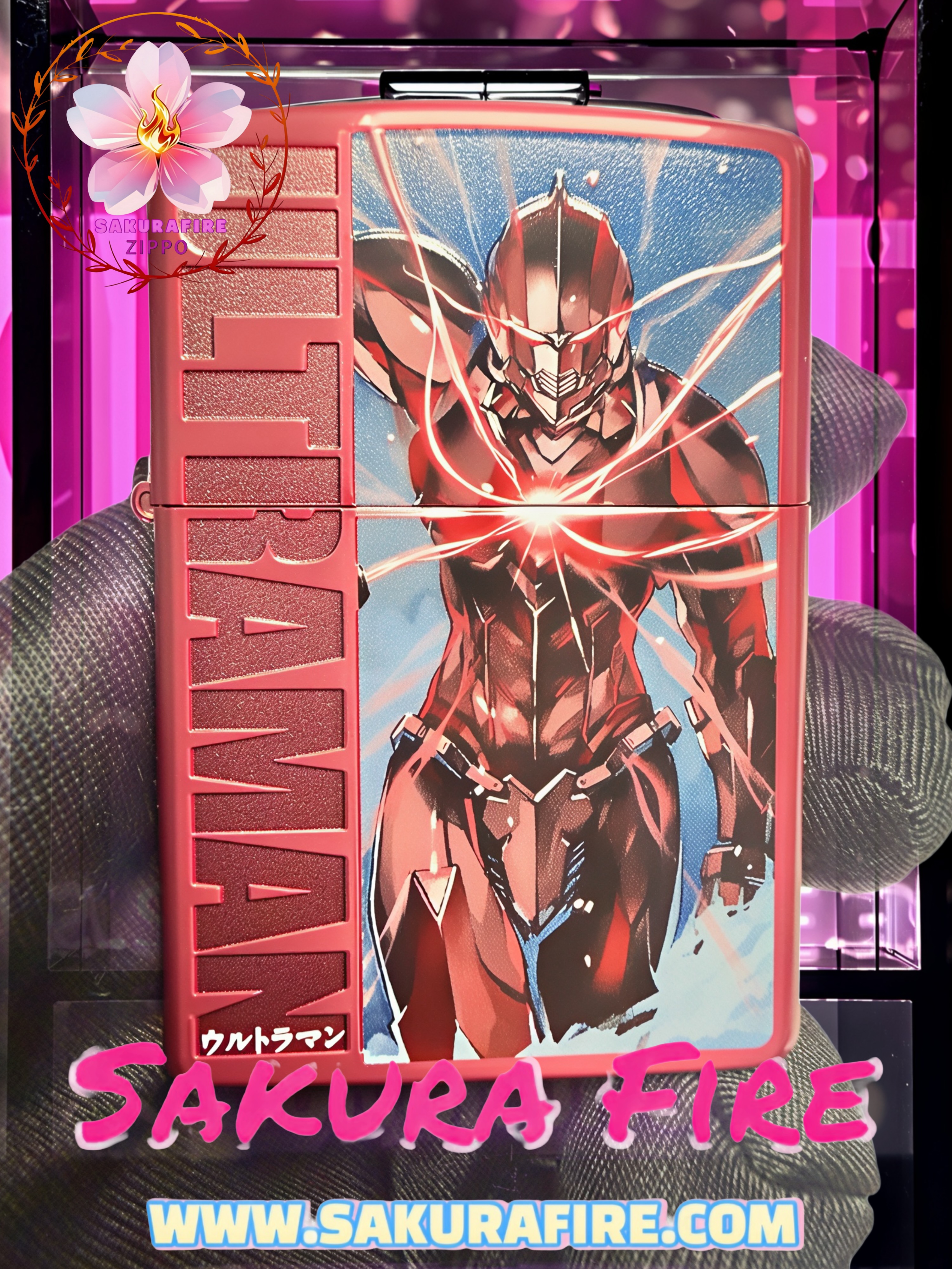 🔥Zippo🔥2026年 港版 《超人/Ultraman/奧特曼》 60週年紀念收藏版 機動Ultraman 早田進次郎 機動力霸王 兩件雕刻加熱轉印 紅鈦塗層打火機