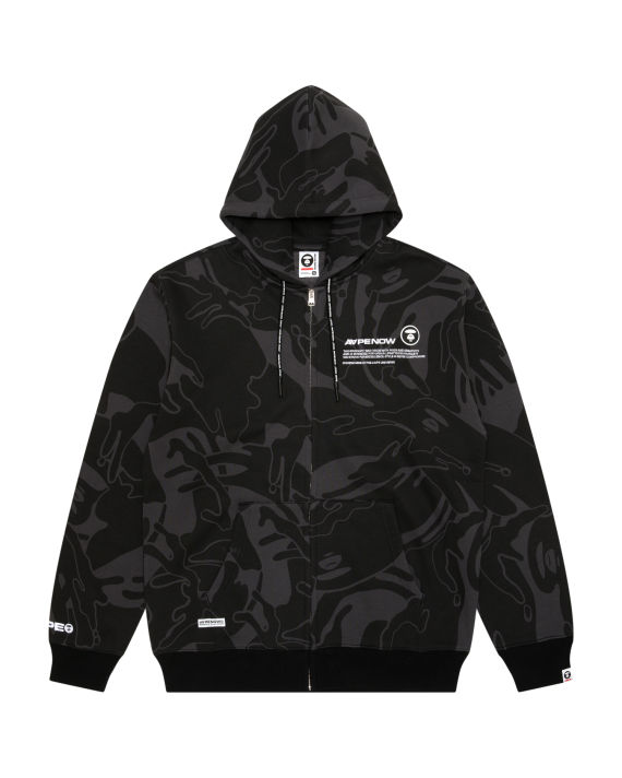 AAPE Moonface patch camo zip-up hoodie (313) | PumpFuryHK.Store