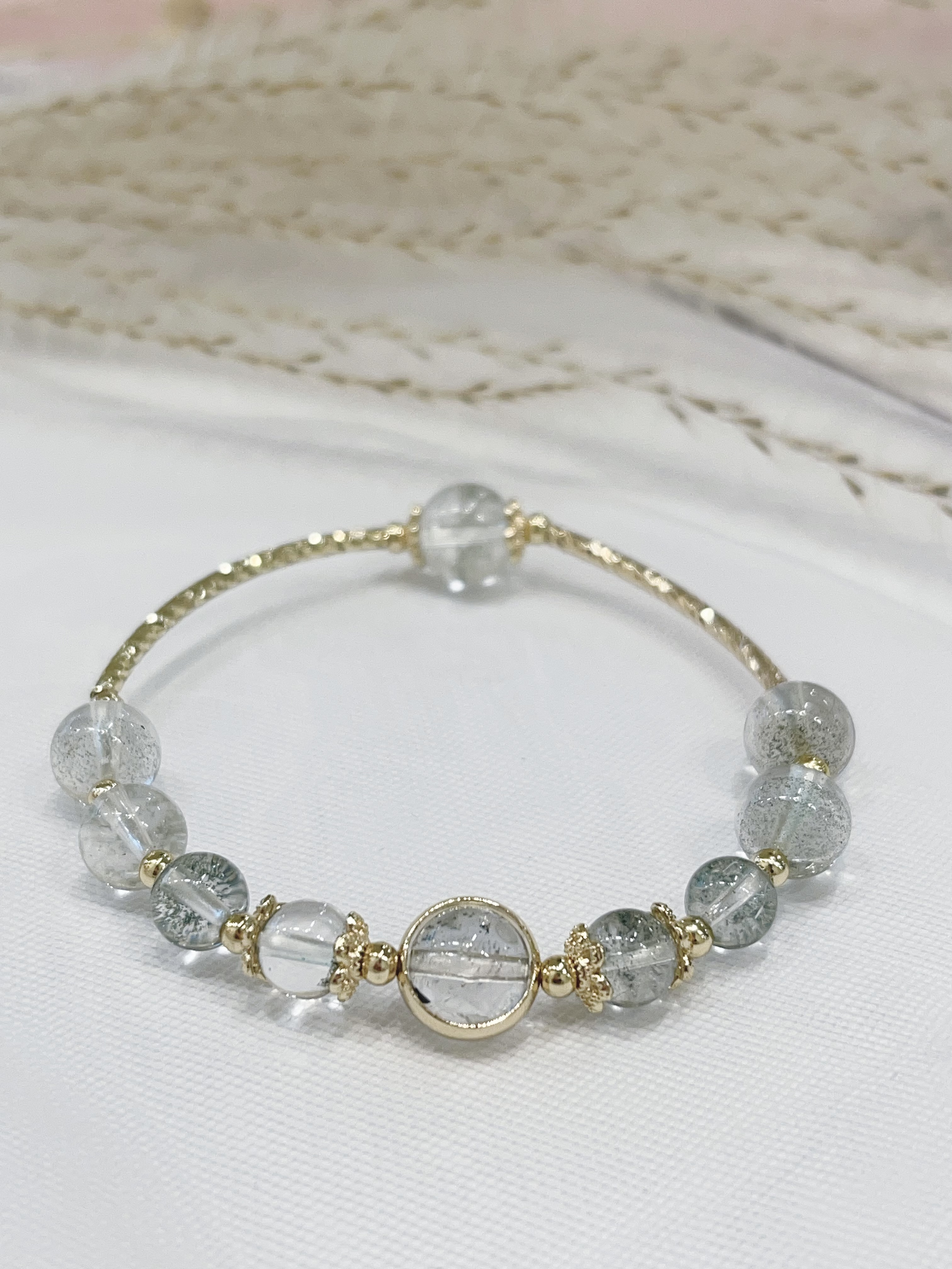 🌿 绿幽灵水晶手串 Green Phantom Quartz ｜6mm-9mm