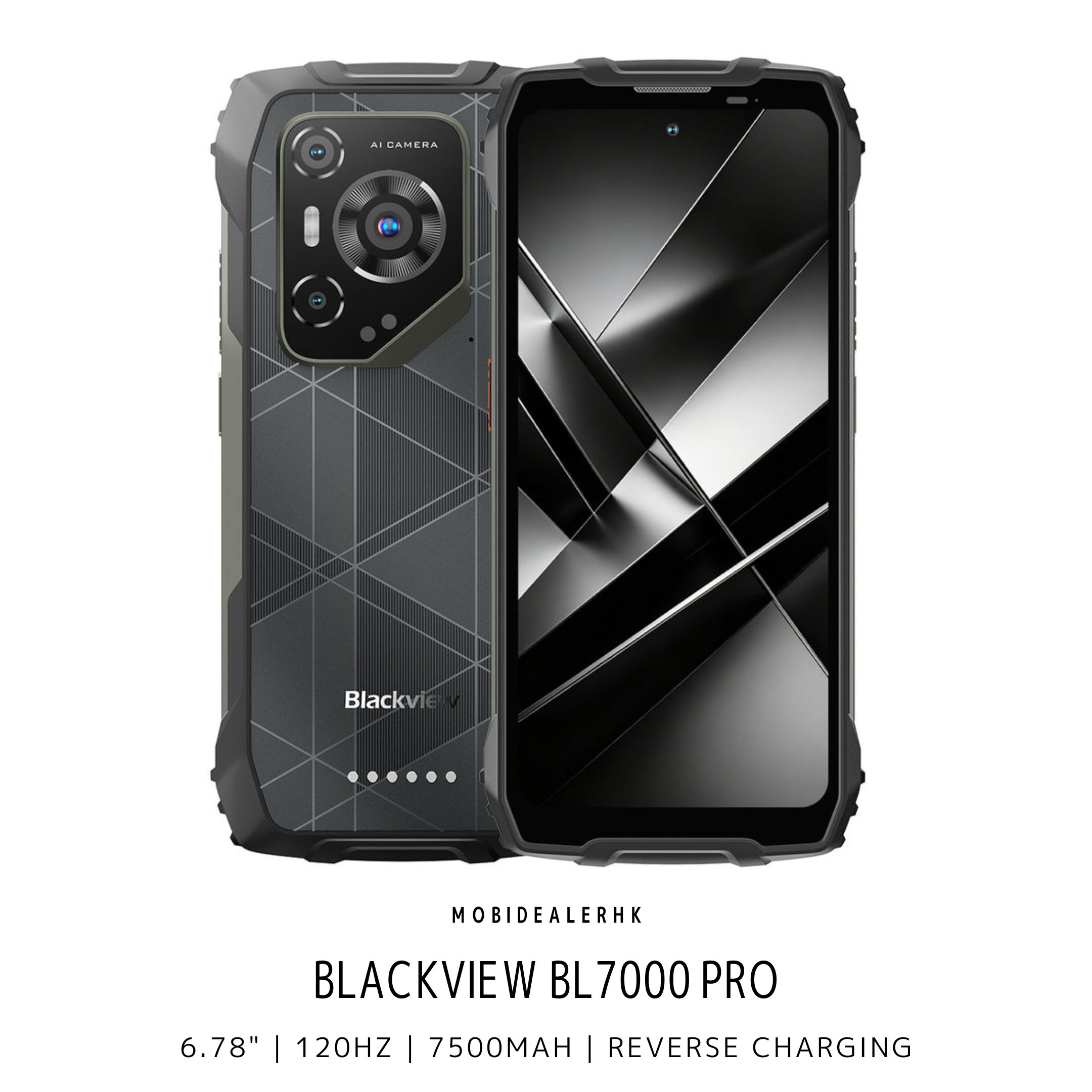 Blackview BL7000 Pro | 5G | 三防手機 | 6.78" | 120Hz | 7500mAh | 反向充電 | 夜視鏡