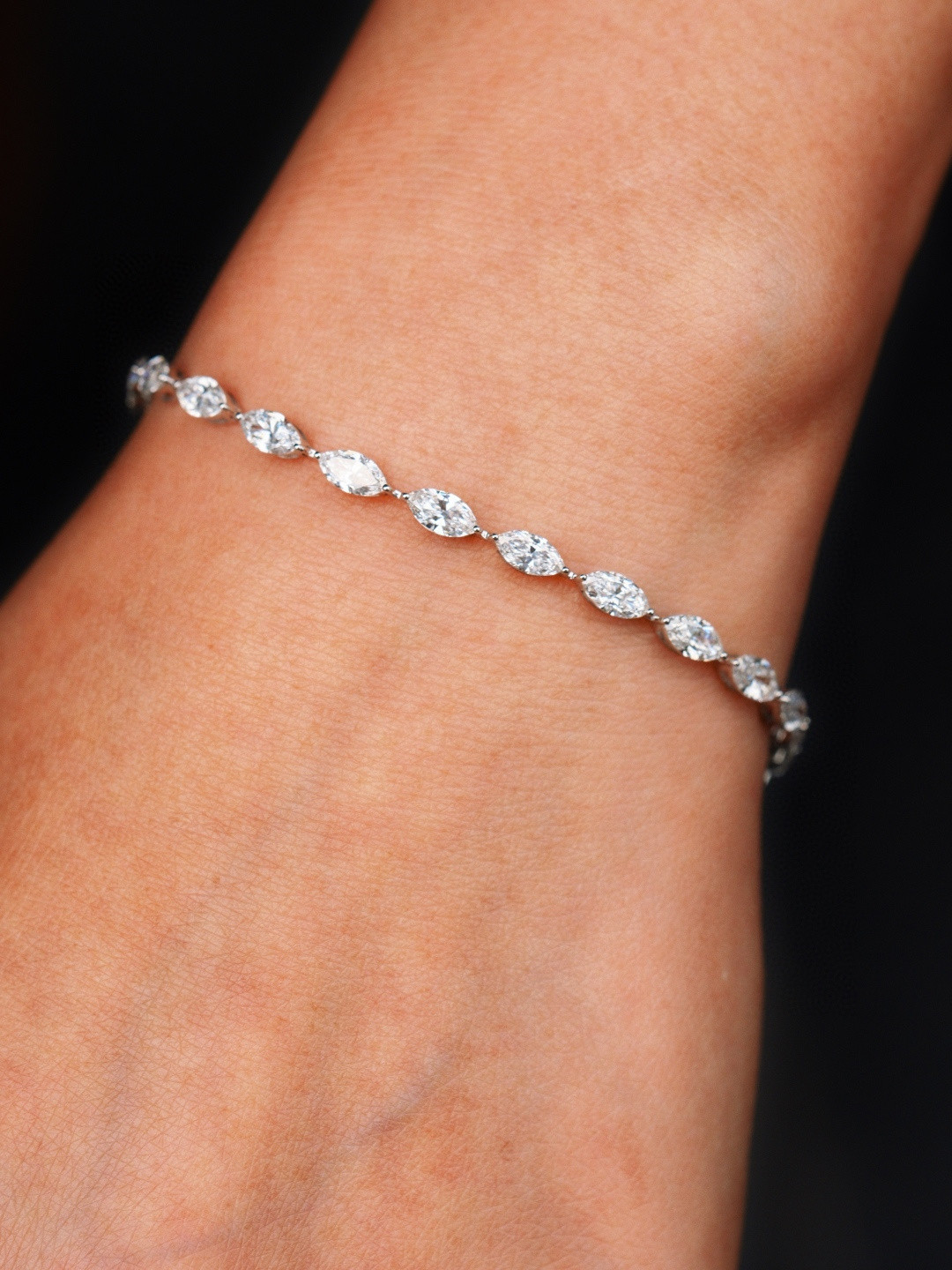 18K 培育鑽石手鏈