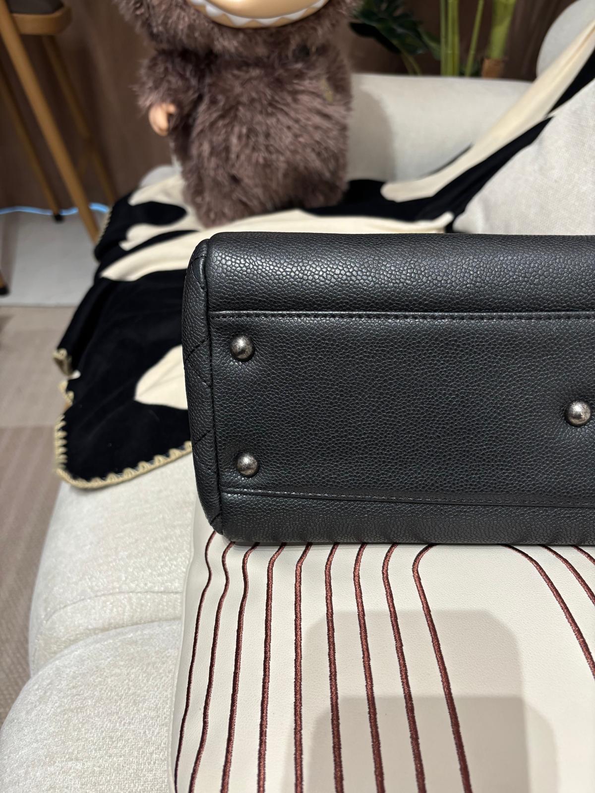 Chanel chain tote bag Caviar Skin grey 100%Authentic,95%new ✅22card✅dust bag 