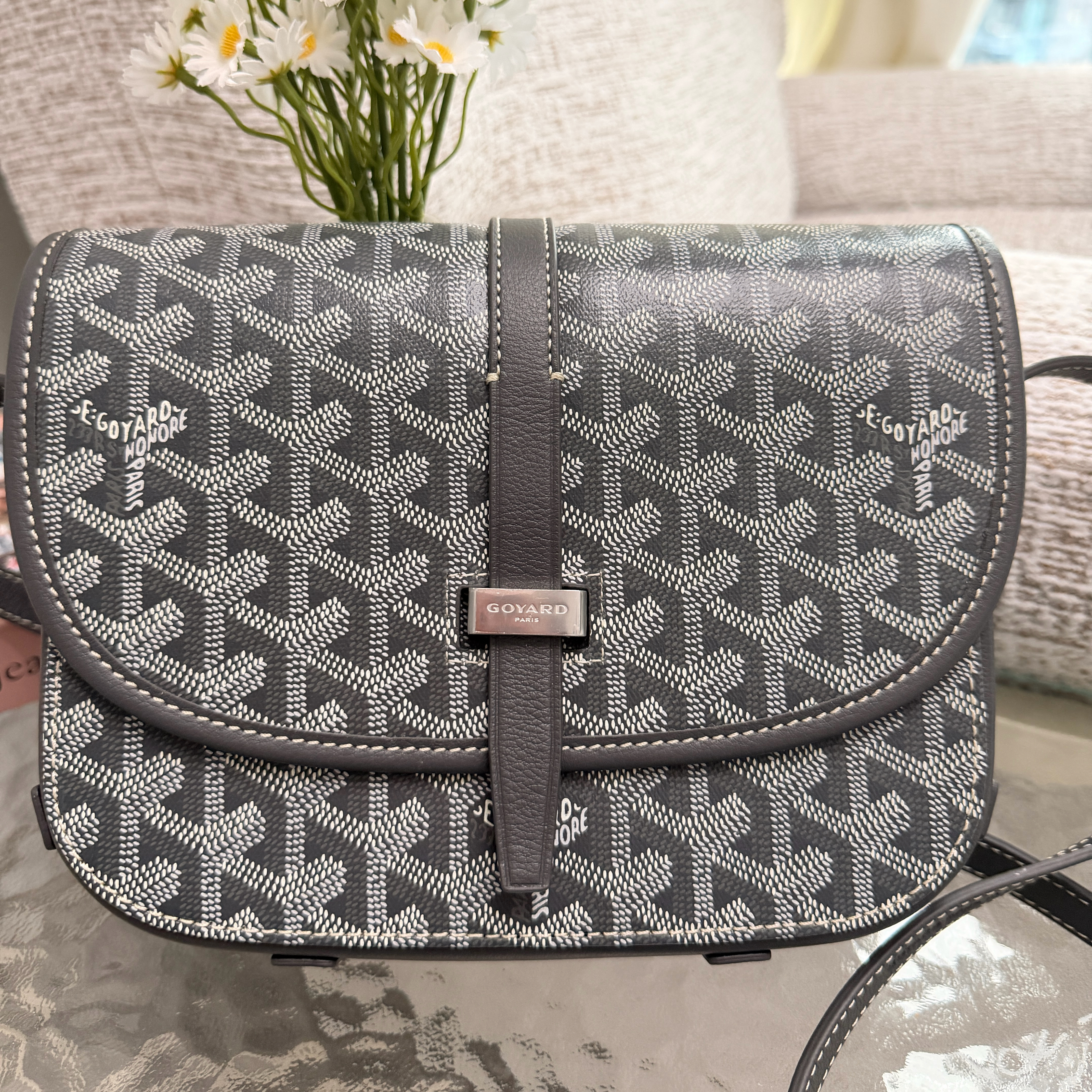 Goyard Belvedere Bag Grey PM Size