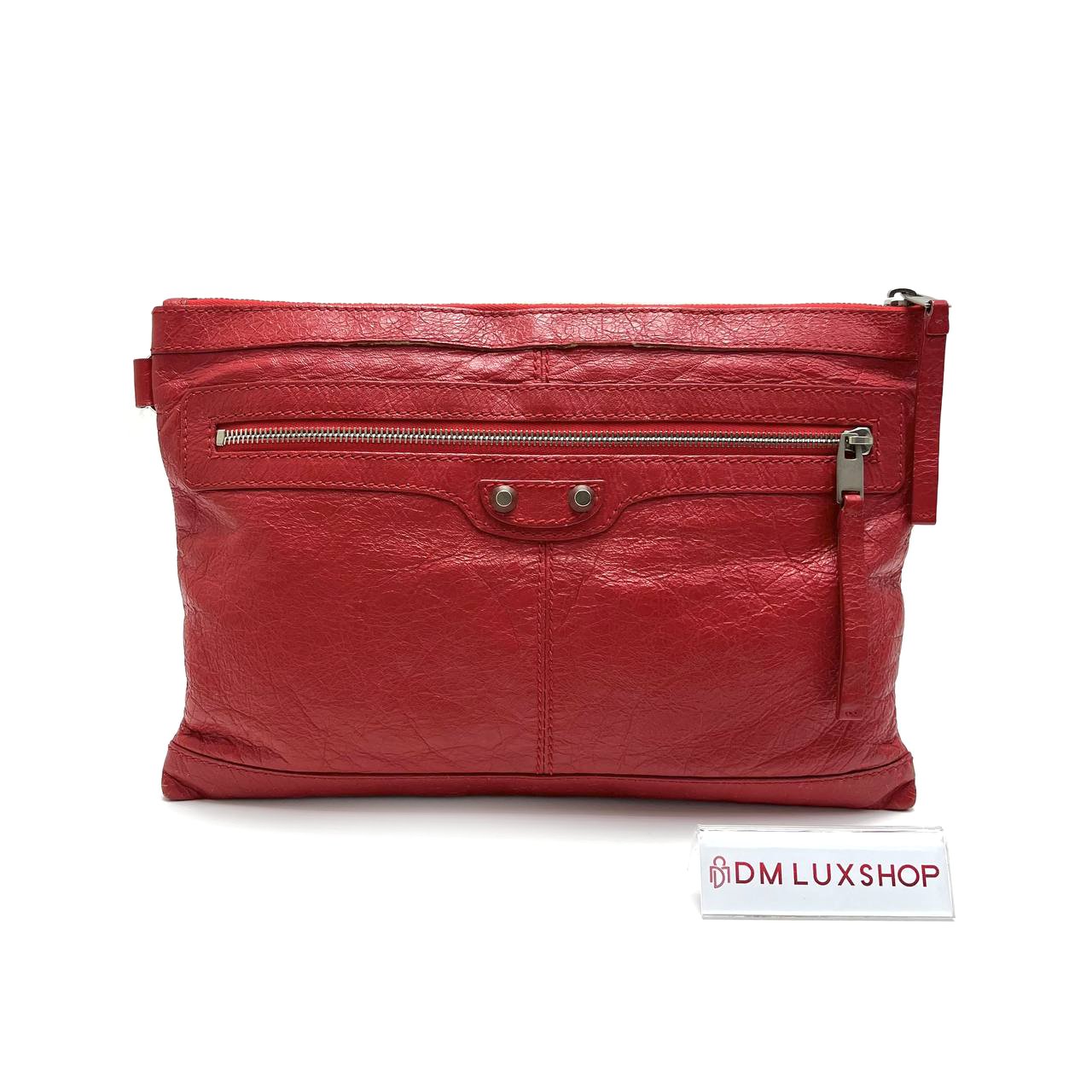 Balenciaga Red Clutch