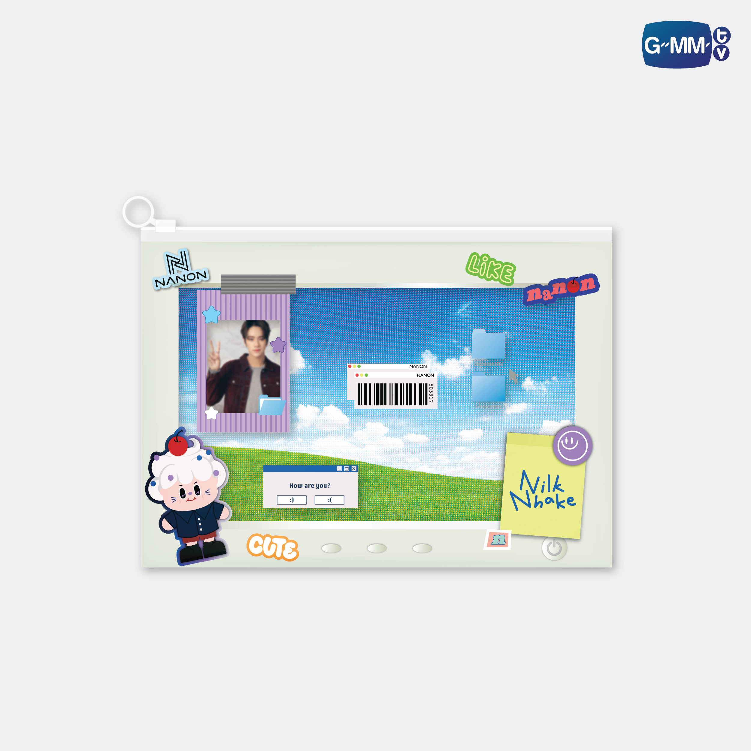 NILKNHAKE CHARACTER POCKET ZIP FOLDER