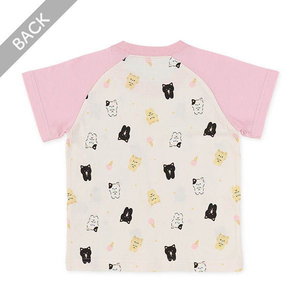 🇯🇵預訂 日本直送🇯🇵小貓滿印包腹短袖家居服上下套裝