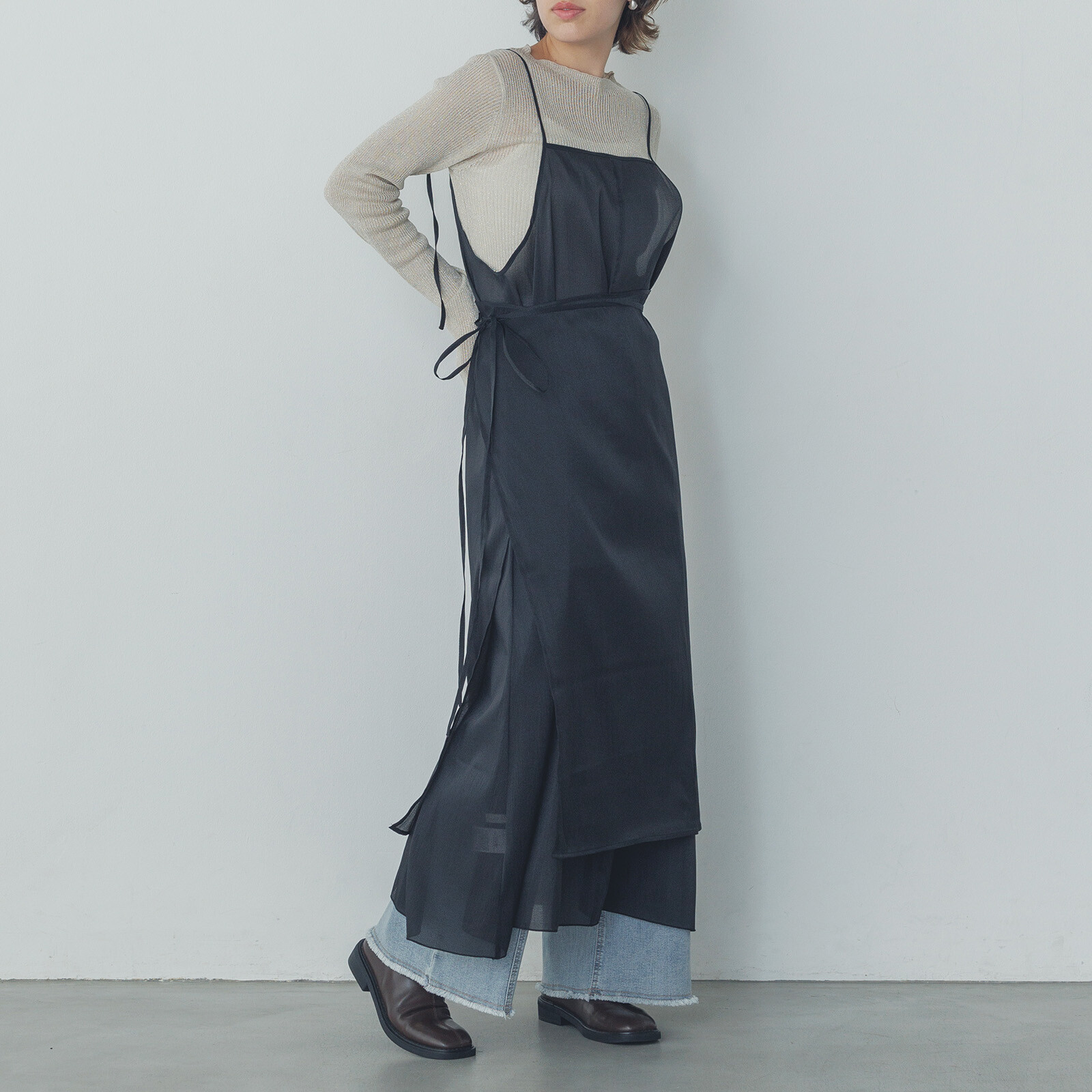 霧感疊穿連身outer【JOP002】