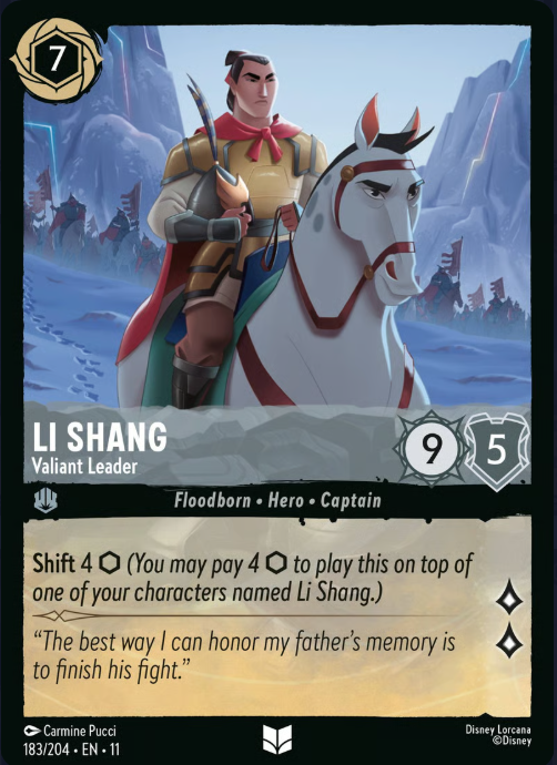 183/204 Li Shang - Valiant Leader UC
