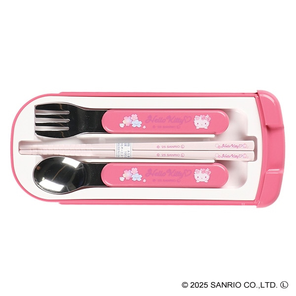 🇯🇵預訂 日本直送🇯🇵日本製Hello Kitty抗菌餐具三件套