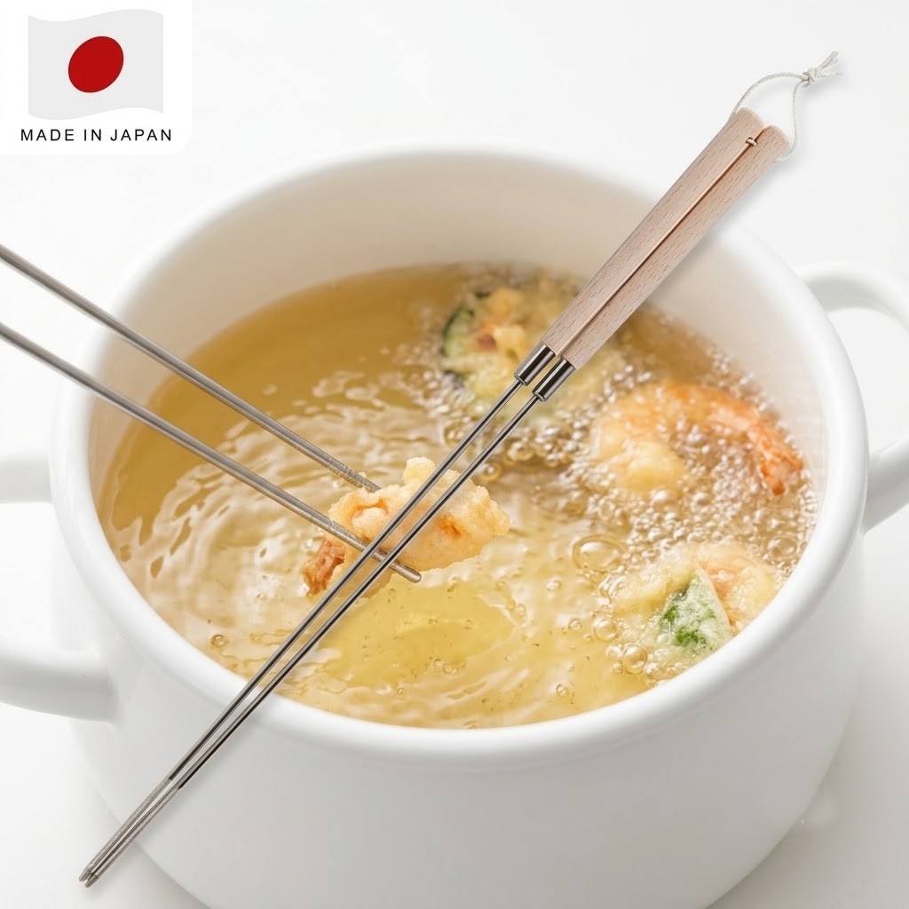 【現貨】🔥🔥【日本製《大矢實業》長柄不鏽鋼料理筷子】