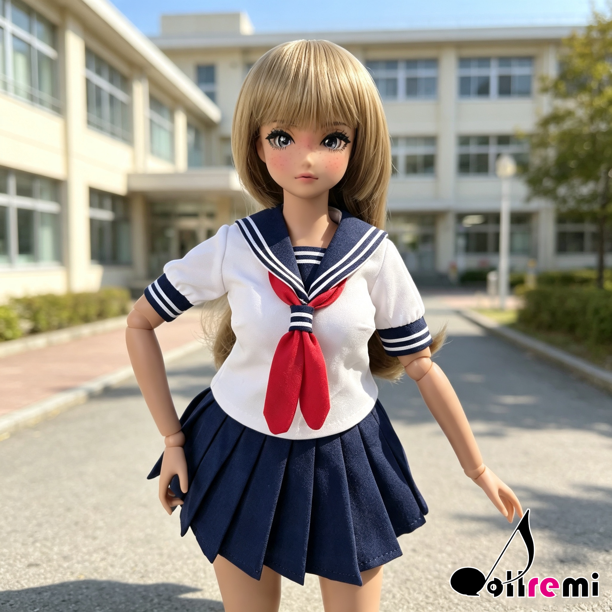 【dollremi】(P026) 短袖校服 Short-sleeved school uniform