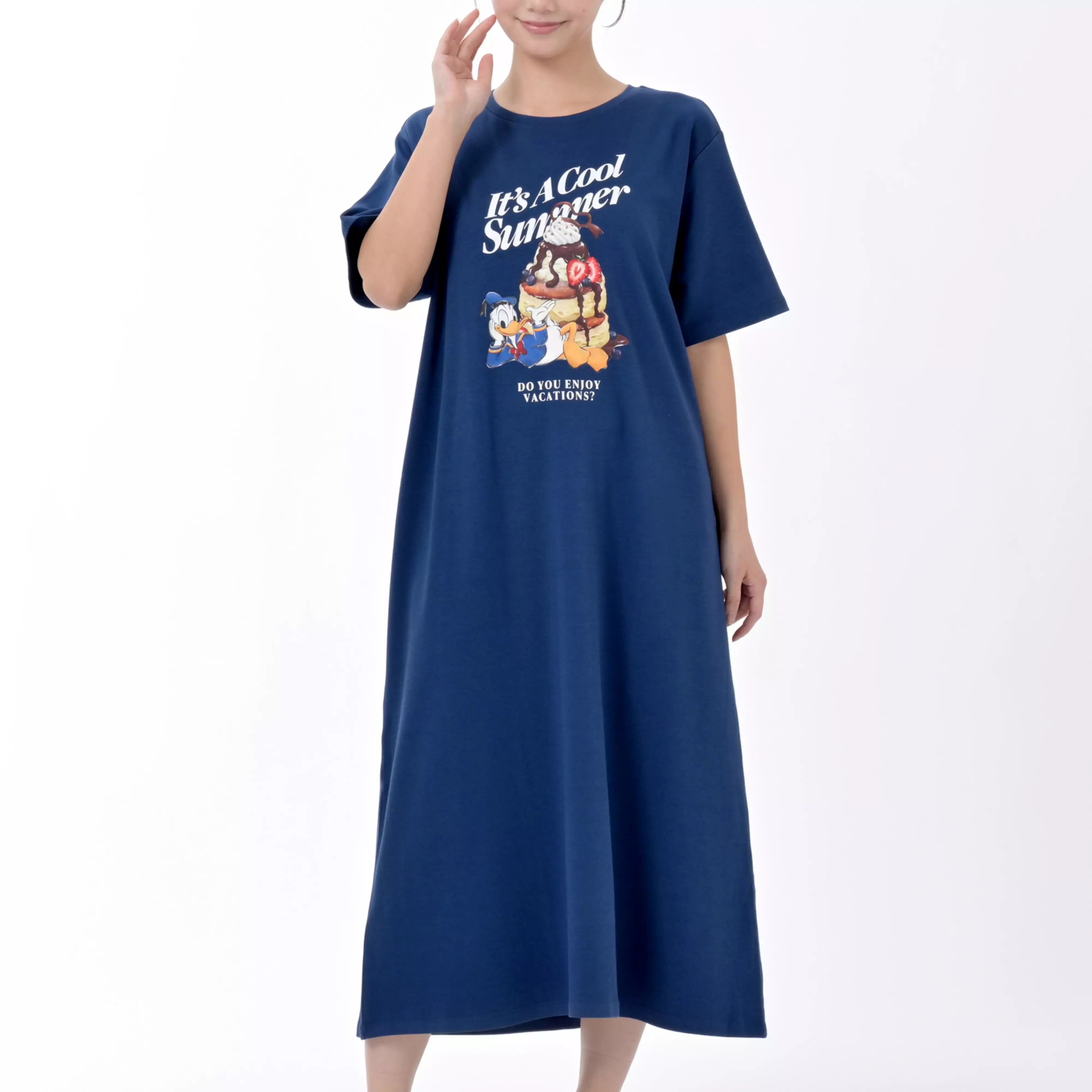 🌸 【預訂】Donald 短袖睡衣裙 - Disney Cool Goods