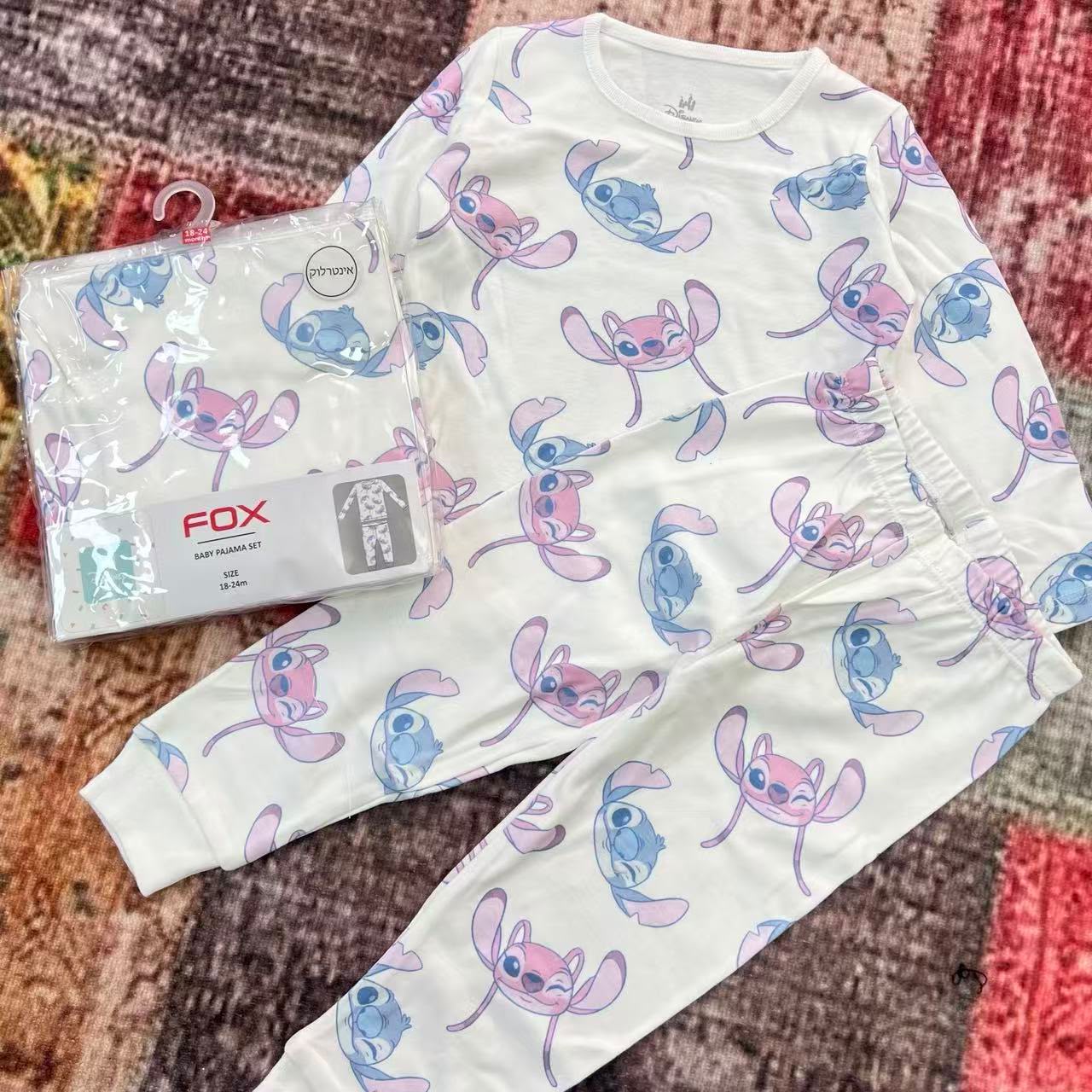 Disney & fox 史迪仔長袖套裝