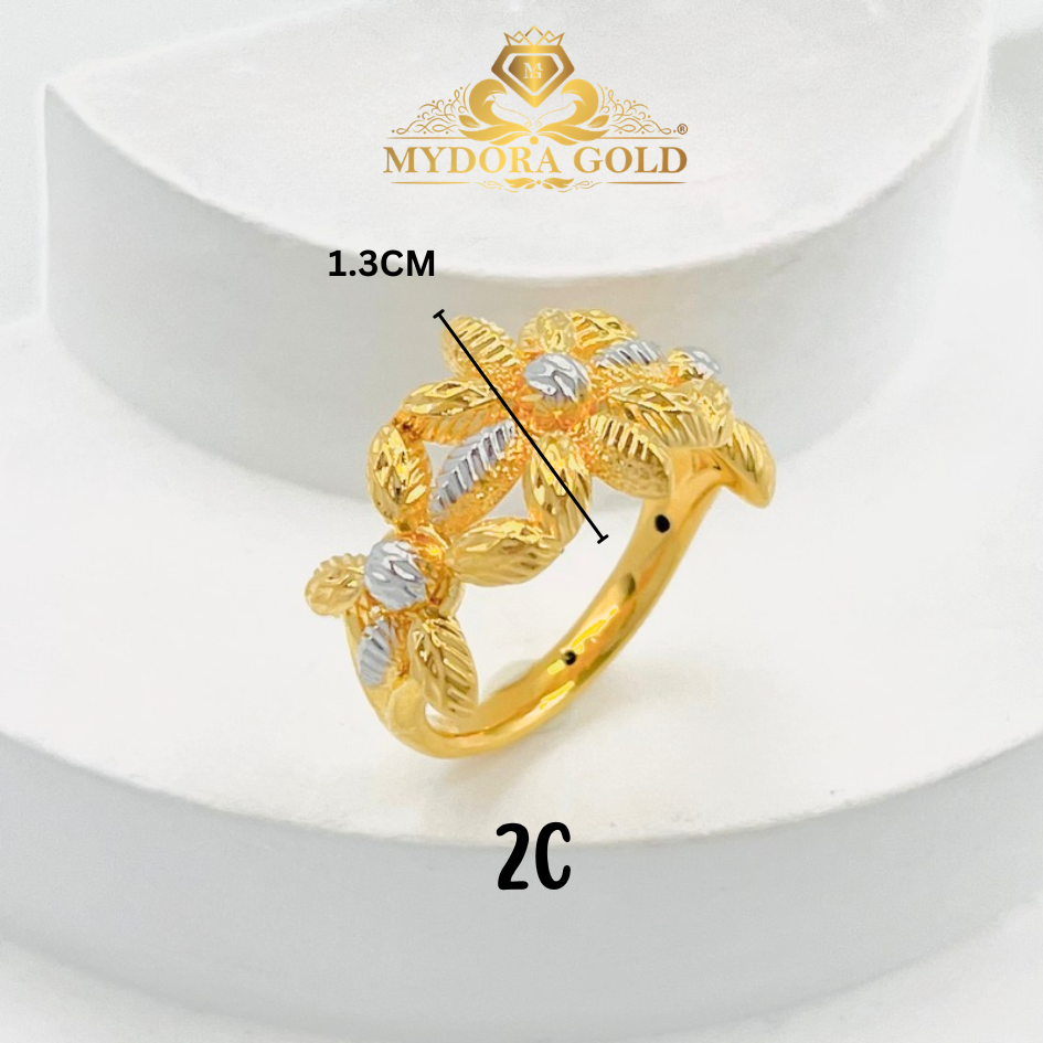 MYDORA Cincin Bunga Daisy (5G) l EMAS 916/22K