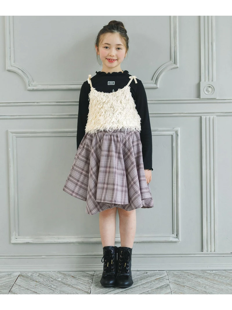 🆕【⭐訂購⭐】🌀 🇯🇵 日本直送 不對稱下擺 格紋 少女裙褲［2款選］🌀[ELIA-0024][261005]