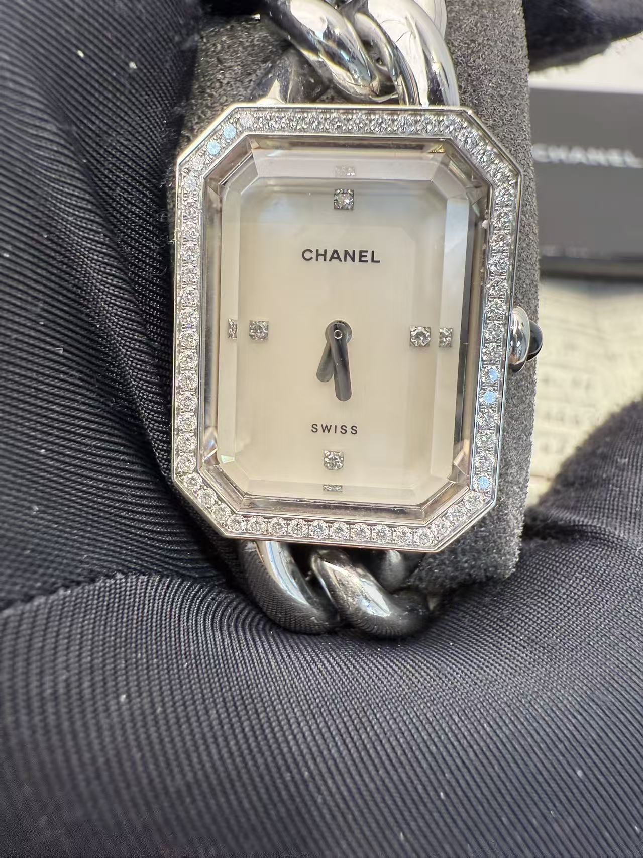 chanel香奈兒方糖鑽石手錶Premiere系列H1063石英女士腕表