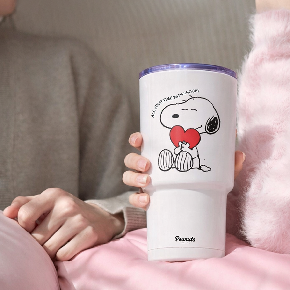 [Peanuts] Snoopy Heart Tumbler 600ml