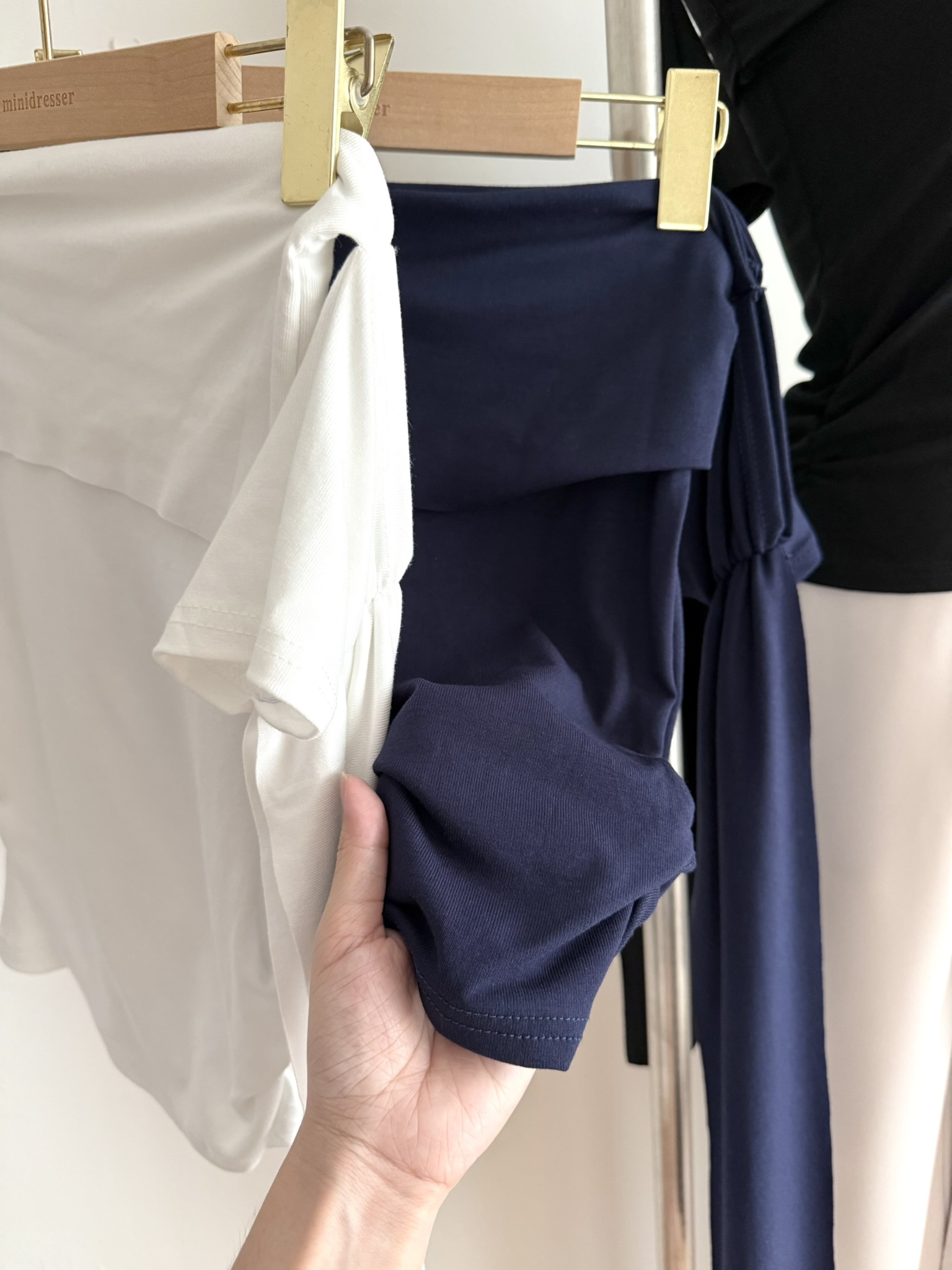 Arthur Off Shoulder Shirt | Navy