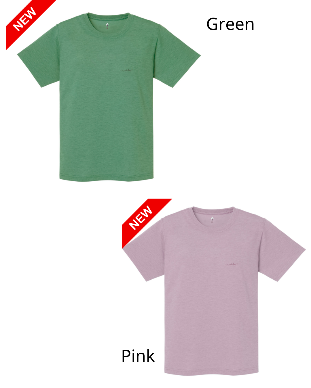 日本代購【 2026新色 日本直送  montbell wickron Logo tee 女裝 簡約 短袖  品牌 標誌 T 恤 | mont-bell 】