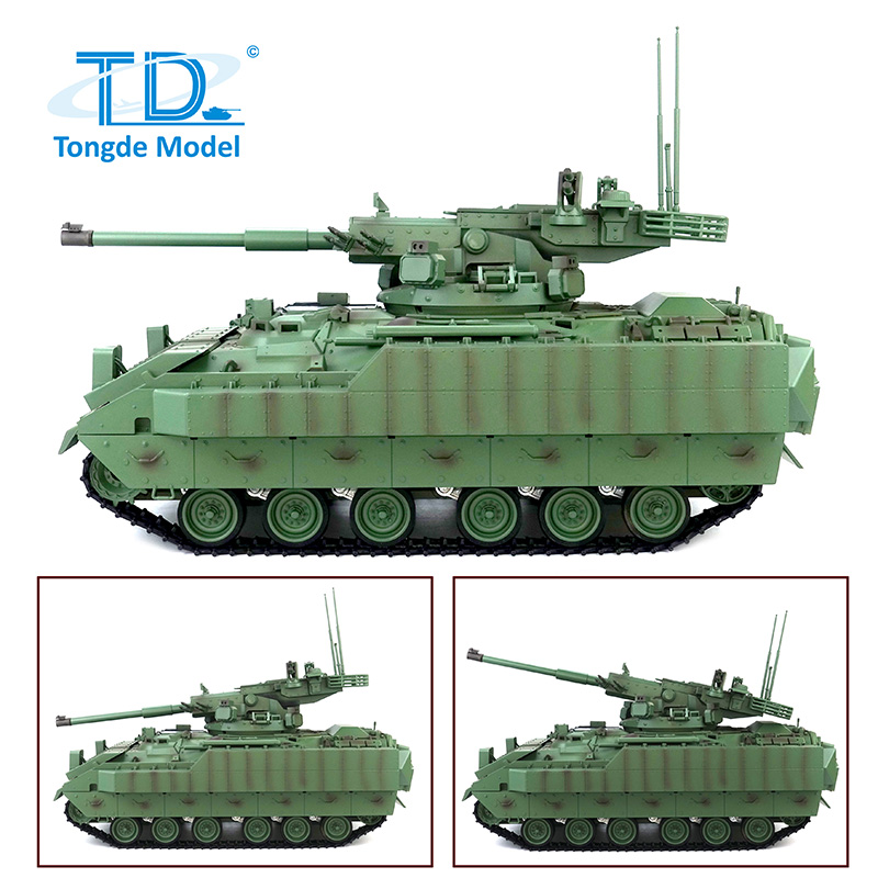 全新 通德 1:16 遙控 M 2128 布雷德利 105mm 火炮支援戰車 | 遙控坦克| 3.0版 | 基礎版本 | 紅外線對戰 | 伸縮炮管