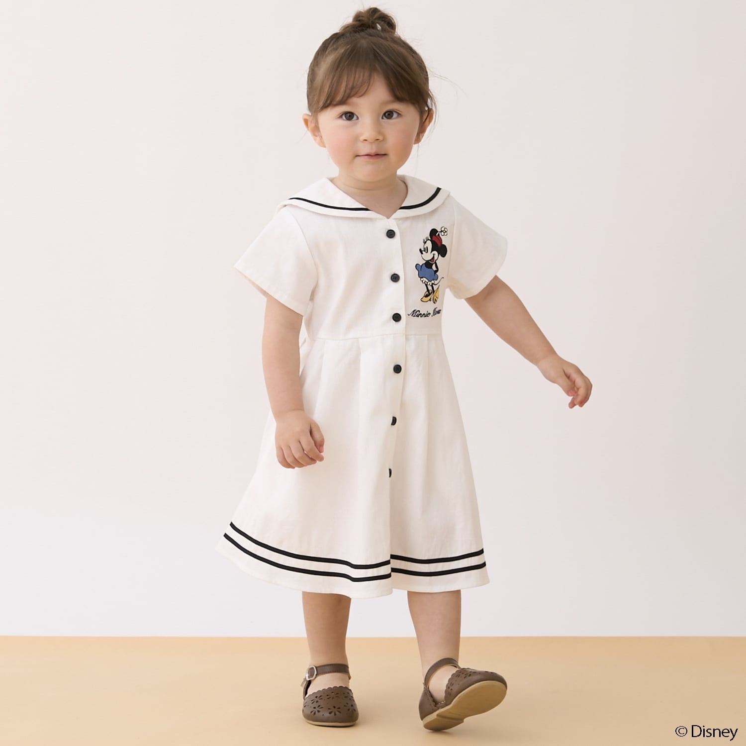 🆕【⭐訂購⭐】🌀🇯🇵 日本直送🌀#Disney #Minnie 刺繡 水手服連身裙 [2款選] 🌀 [ELFA-0130]