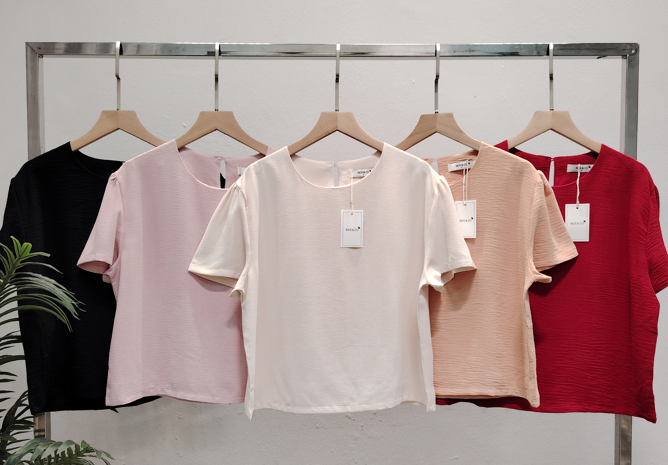 LY607 Micro Fiber Short Sleeve Blouse